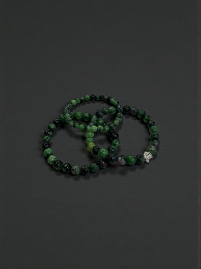 Ruby Zoisite Bead Bracelets