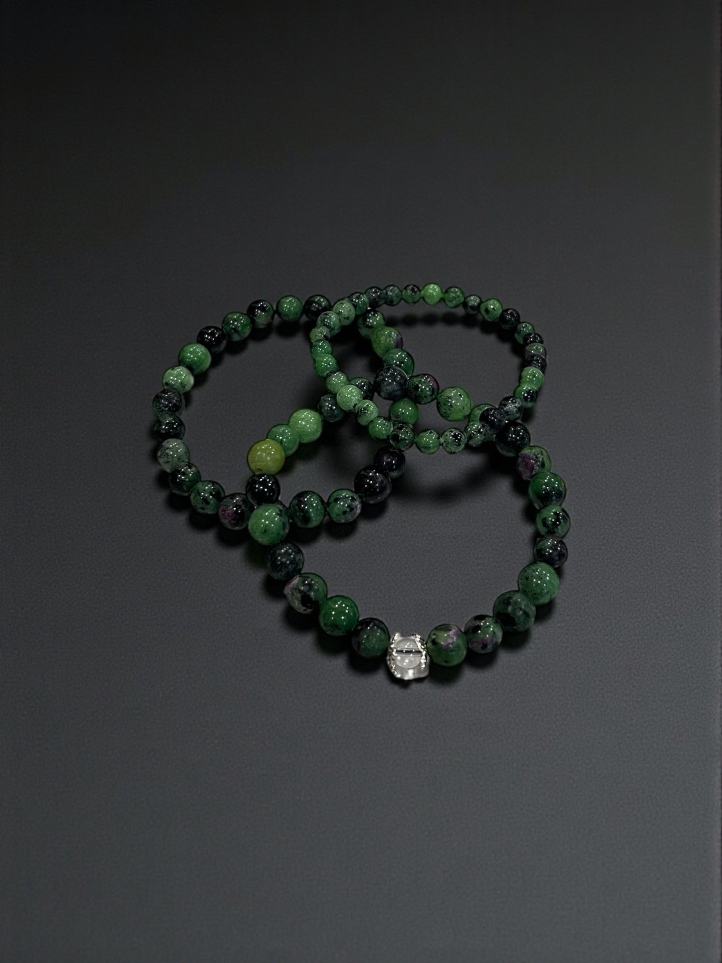 Ruby Zoisite Bead Bracelets