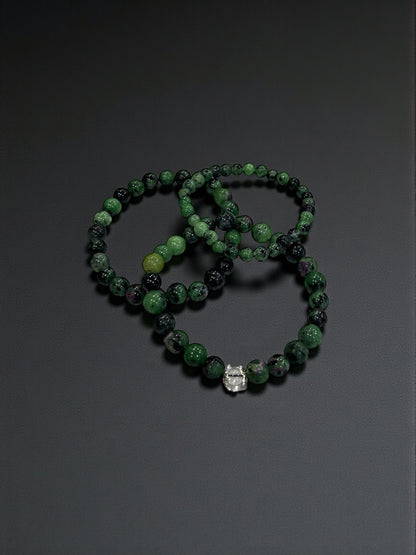 Ruby Zoisite Bead Bracelets