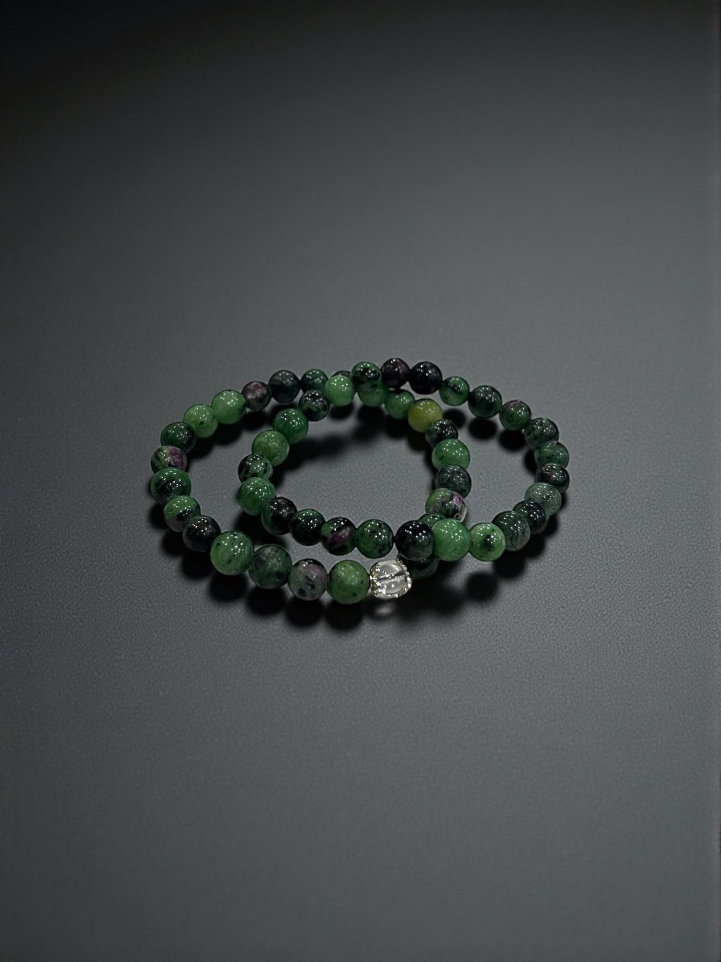 Ruby Zoisite Bead Bracelets