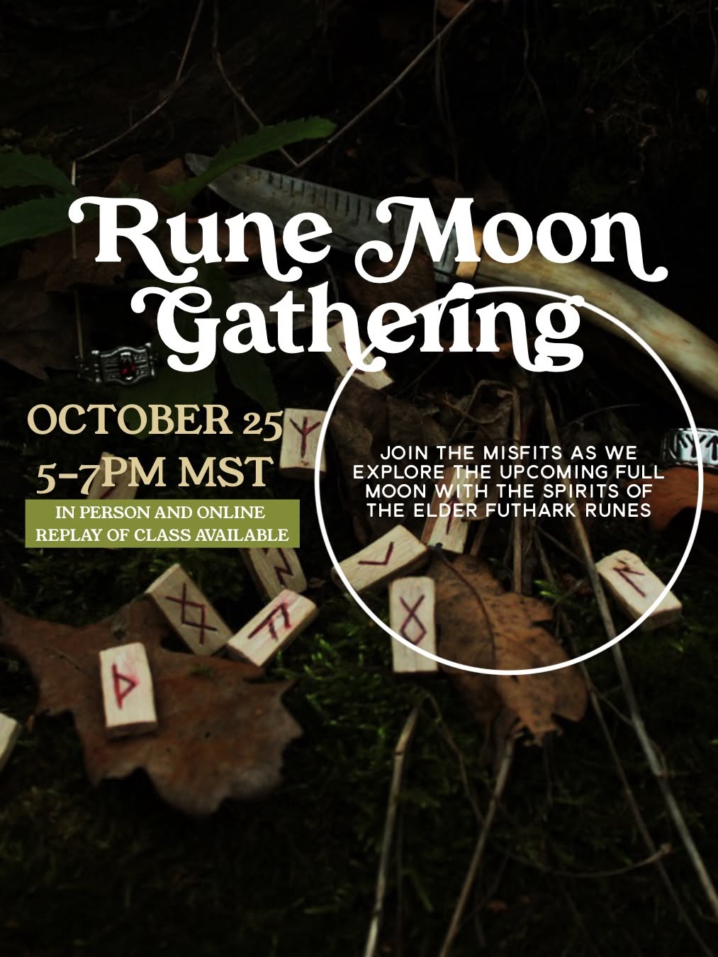 Rune Moon Gathering Class - The Hunter's Full Moon