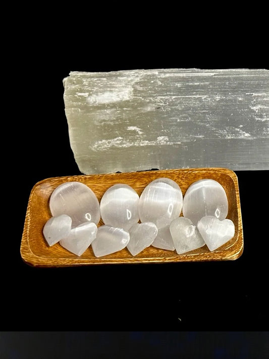 Selenite Hearts