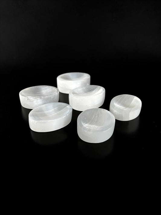 Selenite Worry Stones
