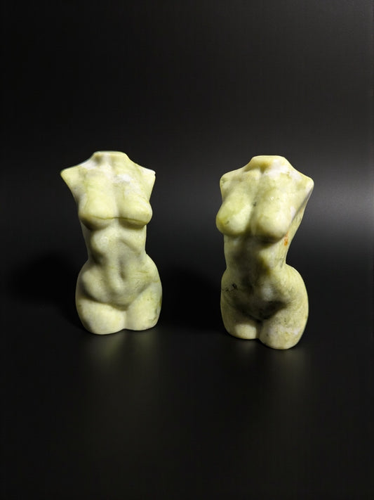 Serpentine Carved Women's Torso