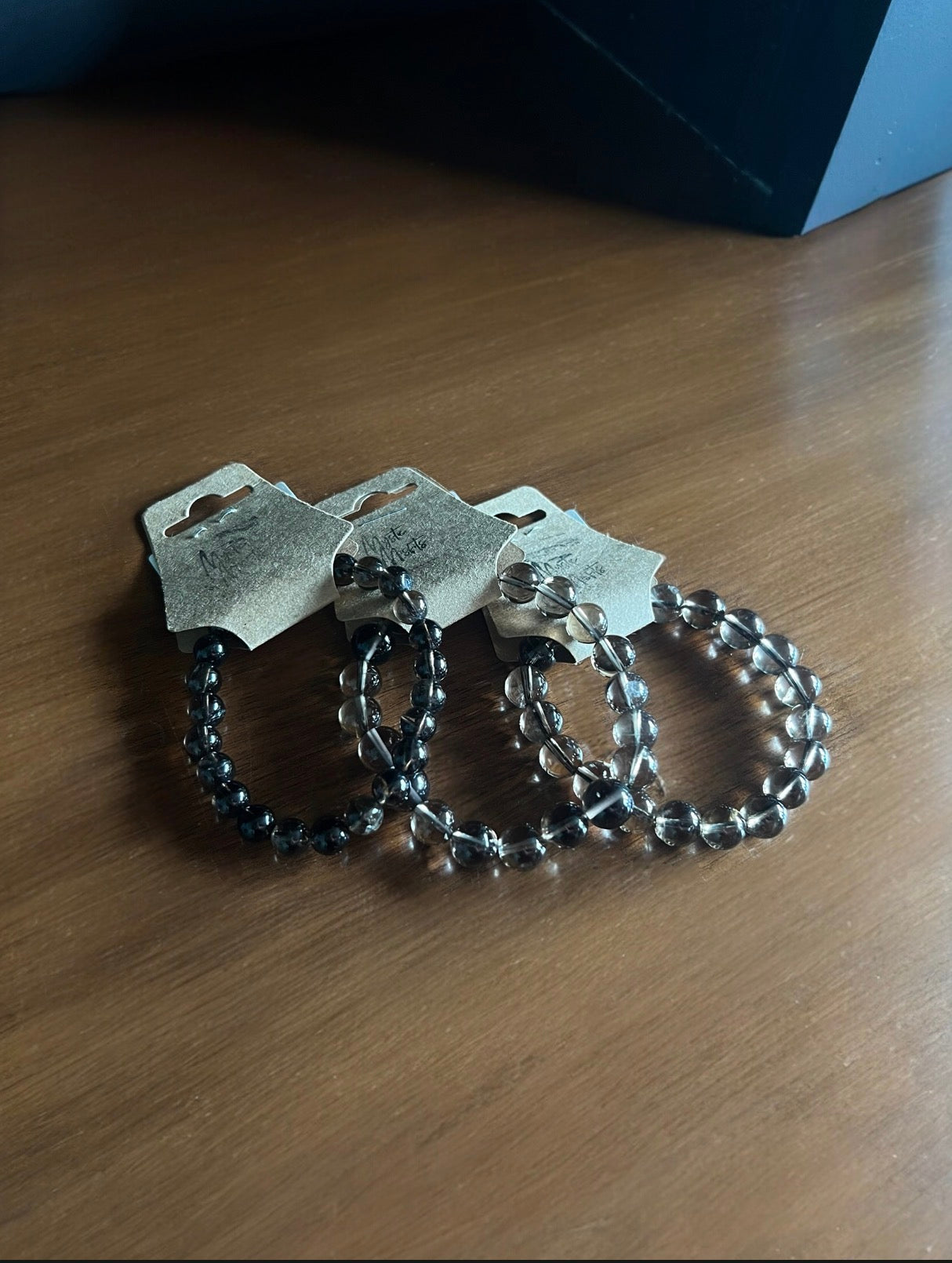 Smoky Quartz Bead Bracelets