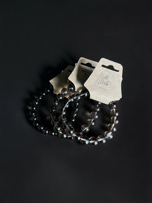 Smoky Quartz Bead Bracelets