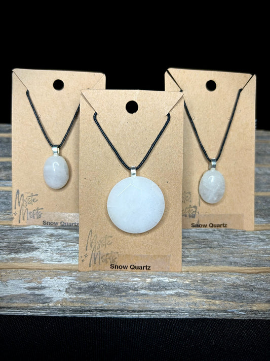 Snow Quartz Pendants