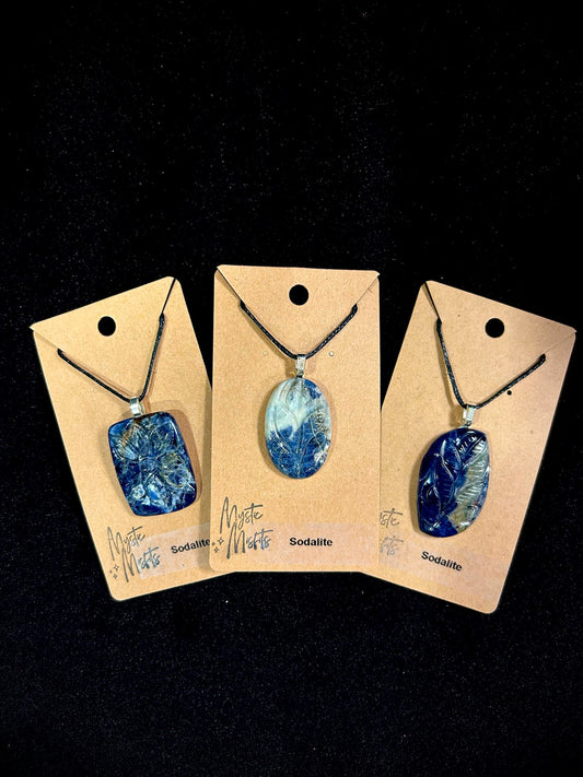 Sodalite Bead Pendants