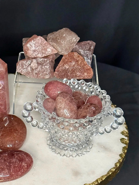 Strawberry Quartz Tumbles