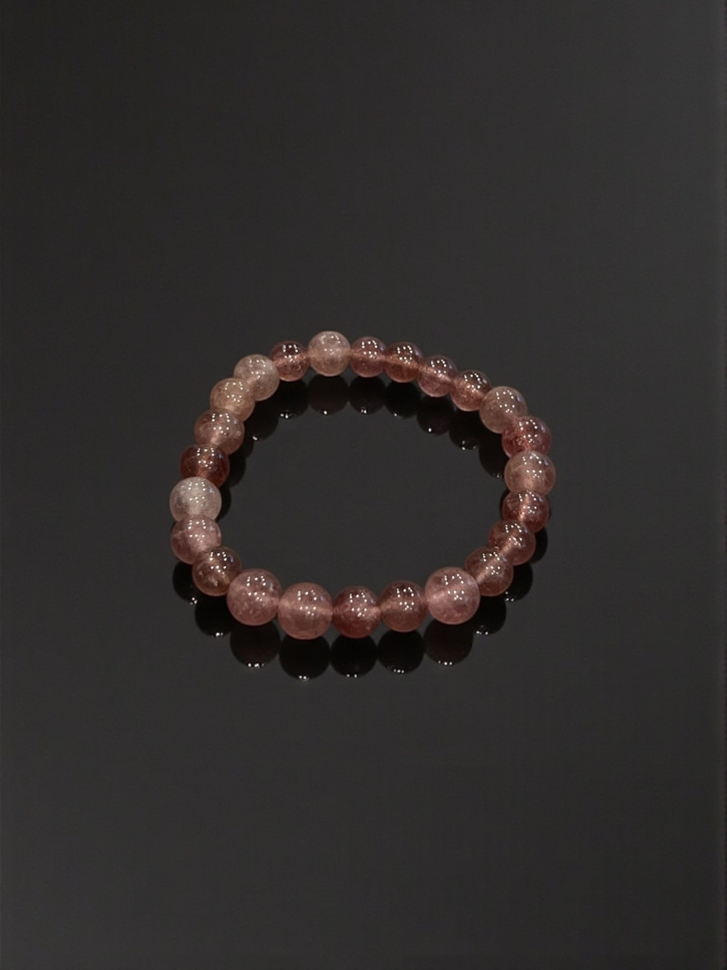 Strawberry Quartz Bead Bracelets