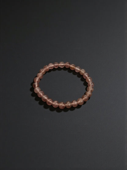 Strawberry Quartz Bead Bracelets