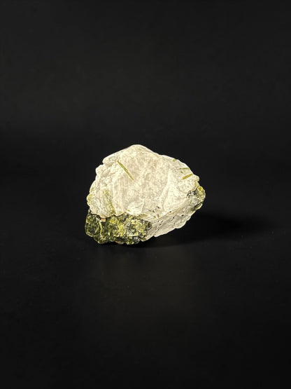 Green Tourmaline in Quartz Matrix Specimens