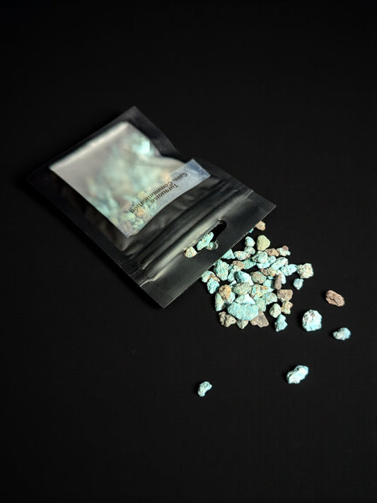 Turquoise Crystal Chips (1.5oz Bag)
