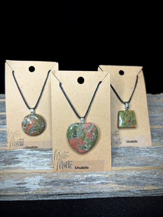 Unakite Pendants