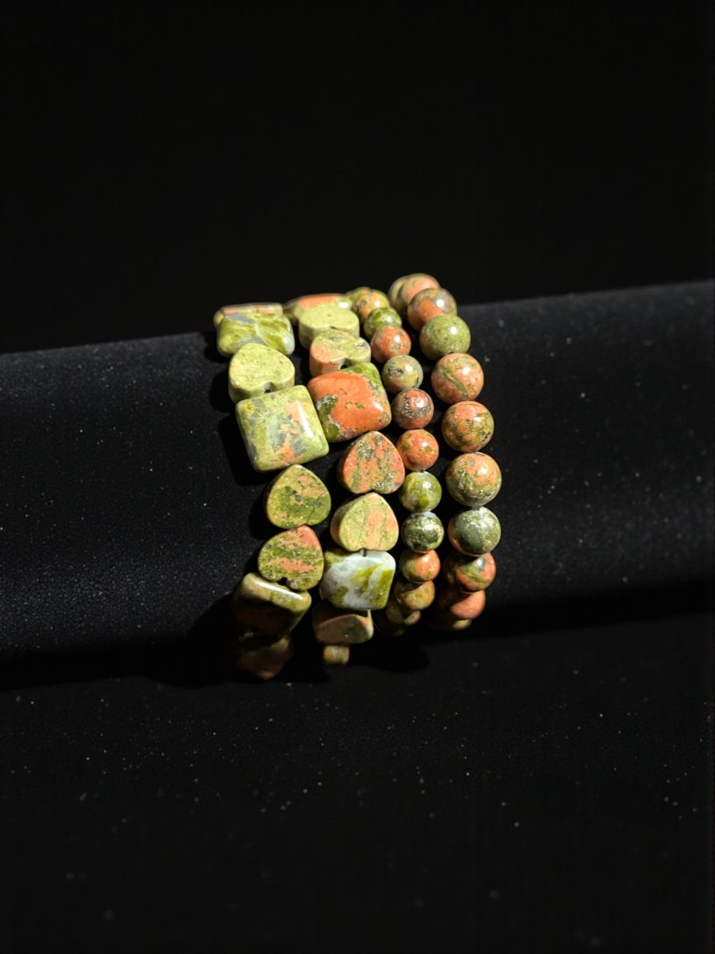 Unakite Bead Bracelets