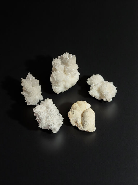 White Aragonite Raw
