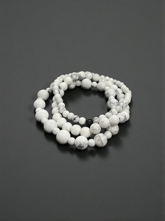 Howlite Bead Bracelets