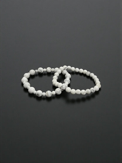 Howlite Bead Bracelets