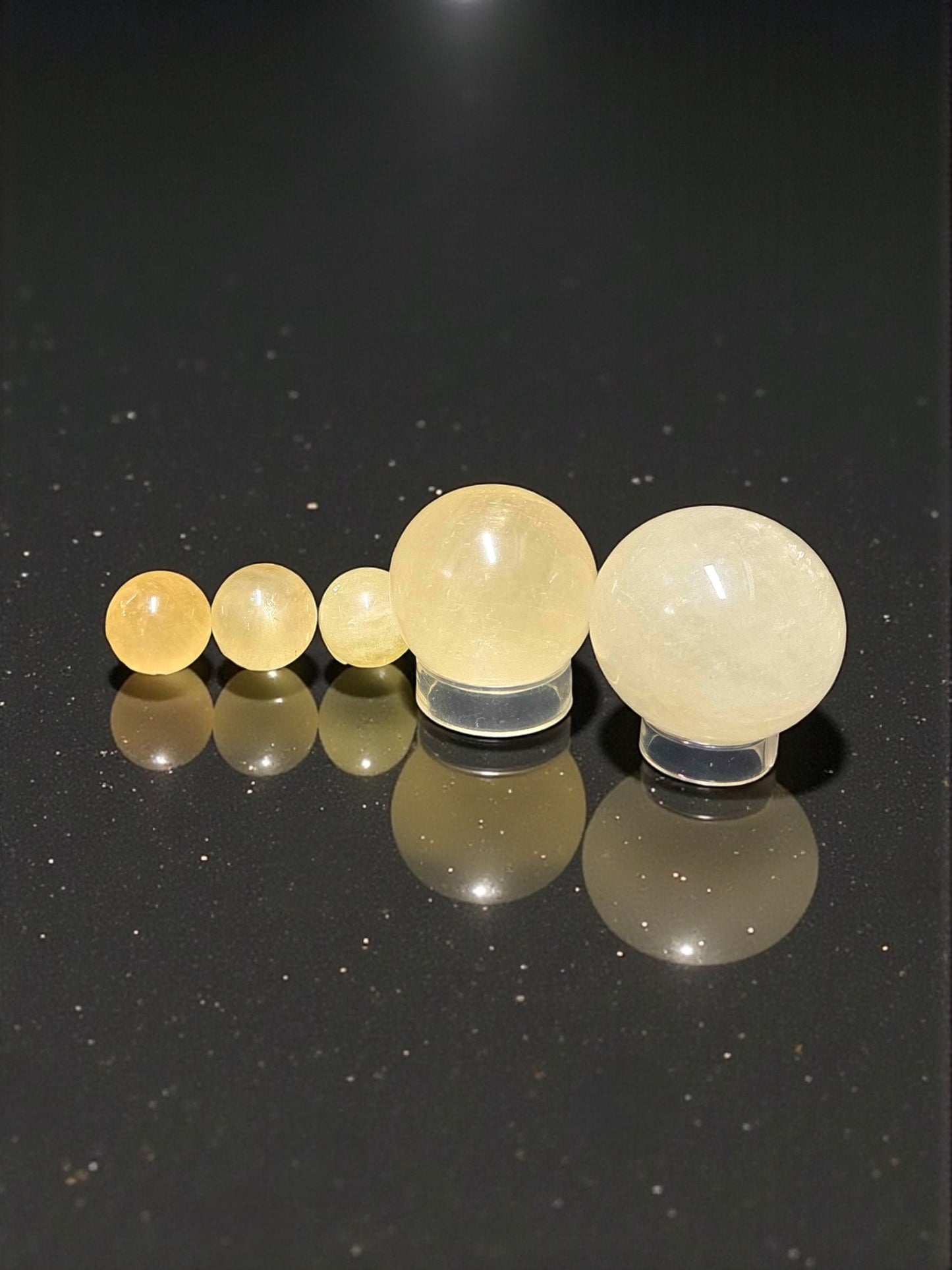 Yellow Calcite Spheres
