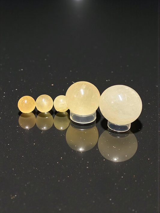 Yellow Calcite Spheres