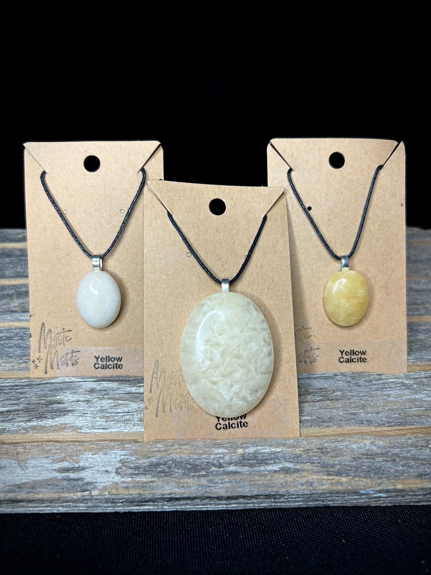 Yellow Calcite Pendants